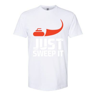 Just Sweep It! Funny Curling Sports Gift Softstyle CVC T-Shirt