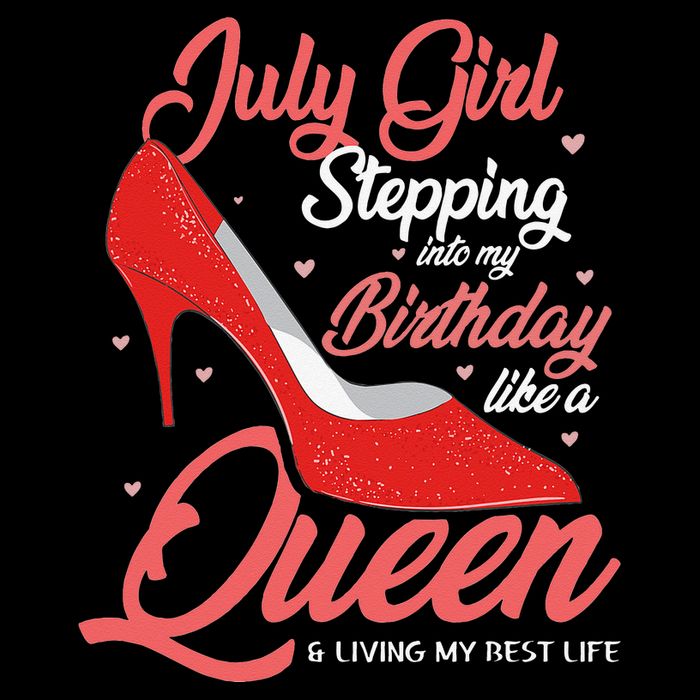 July Stepping Into My Birthday Like A Queen Living Flexfit Unipanel Trucker Cap