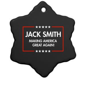 Jack Smith Is Making America Great Again Ceramic Star Ornament