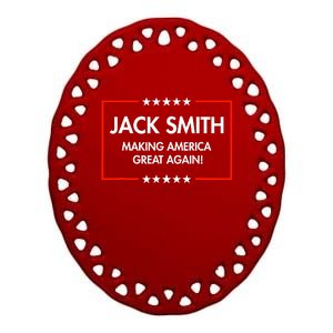 Jack Smith Is Making America Great Again Ceramic Oval Ornament