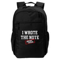J.E.R.S.E.Y Shore I Wrote The Note Backpack
