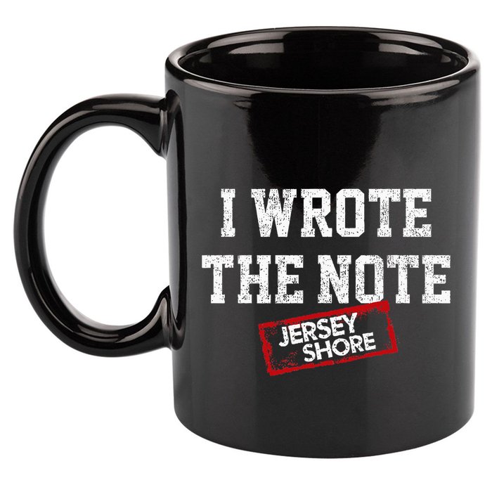 J.E.R.S.E.Y Shore I Wrote The Note 11oz C Handle Ceramic Mug