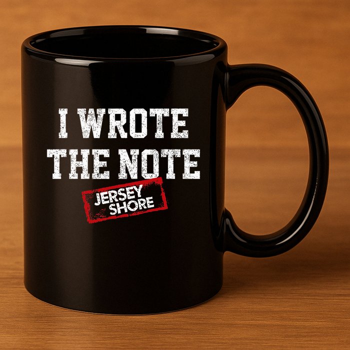 J.E.R.S.E.Y Shore I Wrote The Note 11oz C Handle Ceramic Mug