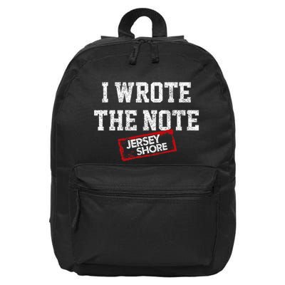 J.E.R.S.E.Y Shore I Wrote The Note 16 in Basic Backpack