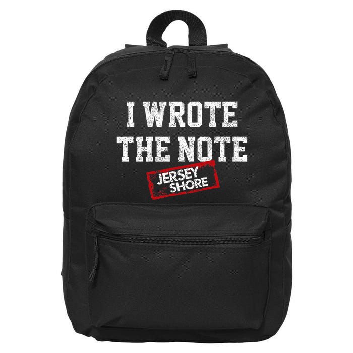 J.E.R.S.E.Y Shore I Wrote The Note 16 in Basic Backpack