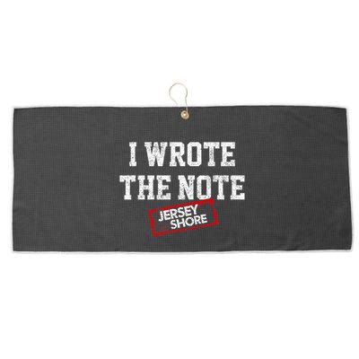 J.E.R.S.E.Y Shore I Wrote The Note Large Microfiber Waffle Golf Towel