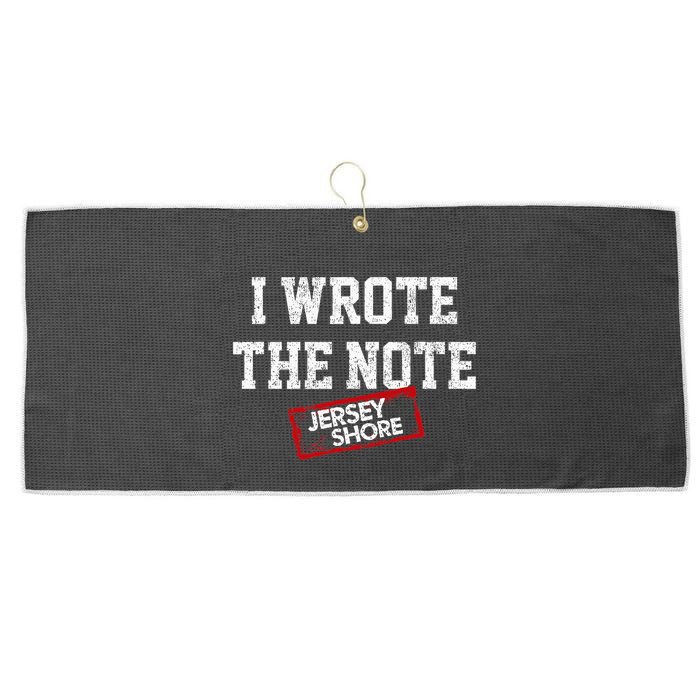 J.E.R.S.E.Y Shore I Wrote The Note Large Microfiber Waffle Golf Towel