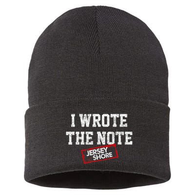 J.E.R.S.E.Y Shore I Wrote The Note Sustainable Knit Beanie