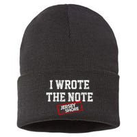 J.E.R.S.E.Y Shore I Wrote The Note Sustainable Knit Beanie