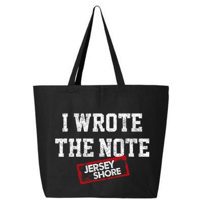 J.E.R.S.E.Y Shore I Wrote The Note 25L Jumbo Tote