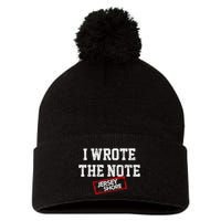 J.E.R.S.E.Y Shore I Wrote The Note Pom Pom 12in Knit Beanie