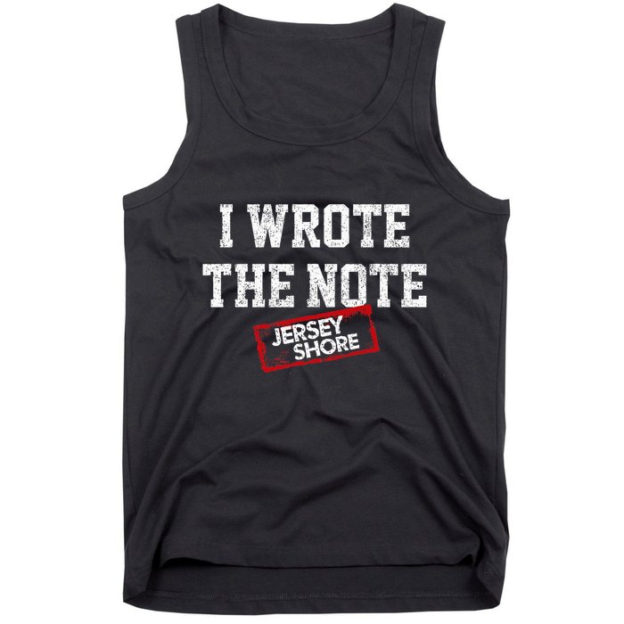 J.E.R.S.E.Y Shore I Wrote The Note Tank Top