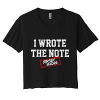 J.E.R.S.E.Y Shore I Wrote The Note Crop Top