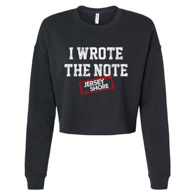 J.E.R.S.E.Y Shore I Wrote The Note Cropped Pullover Crew