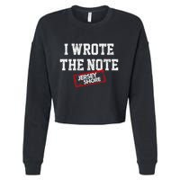 J.E.R.S.E.Y Shore I Wrote The Note Cropped Pullover Crew