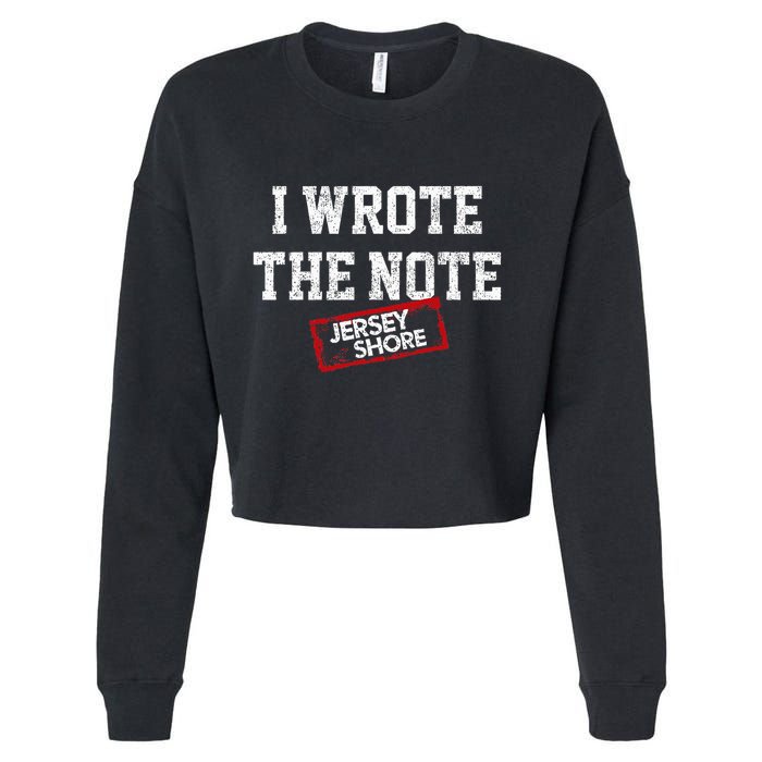 J.E.R.S.E.Y Shore I Wrote The Note Cropped Pullover Crew