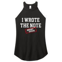 J.E.R.S.E.Y Shore I Wrote The Note Women's Perfect Tri Rocker Tank