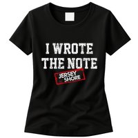 J.E.R.S.E.Y Shore I Wrote The Note Womens T-Shirt