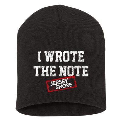J.E.R.S.E.Y Shore I Wrote The Note Short Acrylic Beanie
