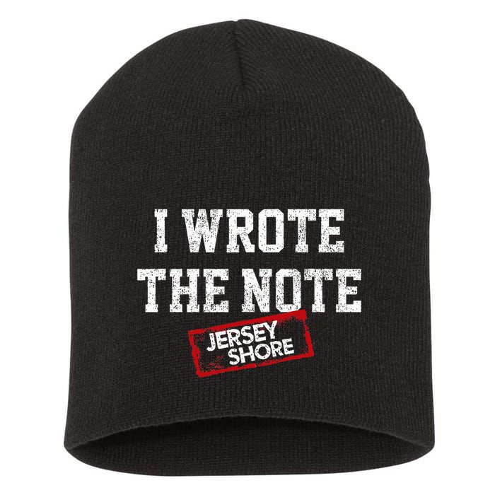 J.E.R.S.E.Y Shore I Wrote The Note Short Acrylic Beanie