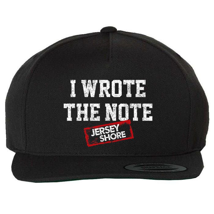 J.E.R.S.E.Y Shore I Wrote The Note Wool Snapback Cap