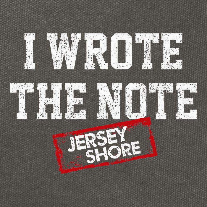 J.E.R.S.E.Y Shore I Wrote The Note Cotton Canvas Backpack