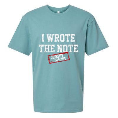 J.E.R.S.E.Y Shore I Wrote The Note Sueded Cloud Jersey T-Shirt