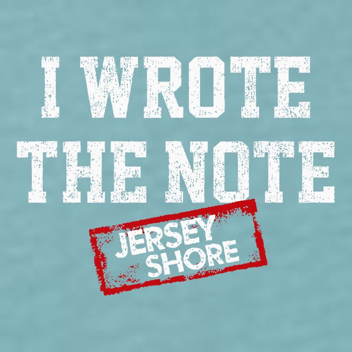 J.E.R.S.E.Y Shore I Wrote The Note Sueded Cloud Jersey T-Shirt