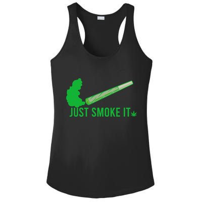 Just Smoke It Ladies PosiCharge Competitor Racerback Tank