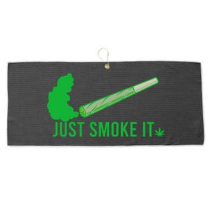 Just Smoke It Large Microfiber Waffle Golf Towel