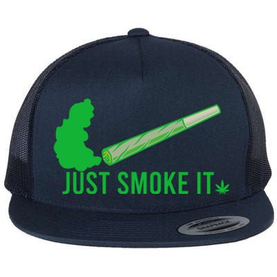 Just Smoke It Flat Bill Trucker Hat