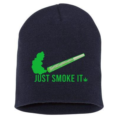 Just Smoke It Short Acrylic Beanie