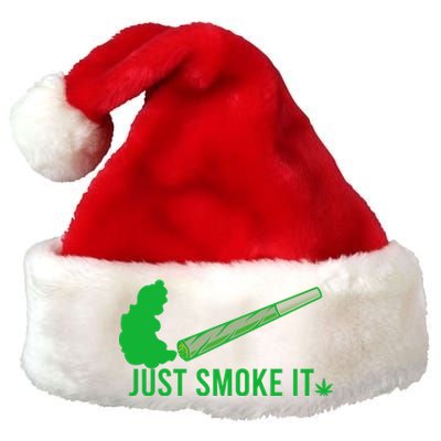 Just Smoke It Premium Christmas Santa Hat