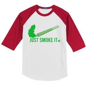 Just Smoke It Kids Colorblock Raglan Jersey