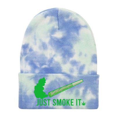 Just Smoke It Tie Dye 12in Knit Beanie