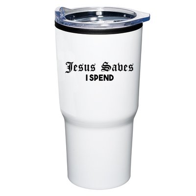 Jesus Saves I Spend Tumbler
