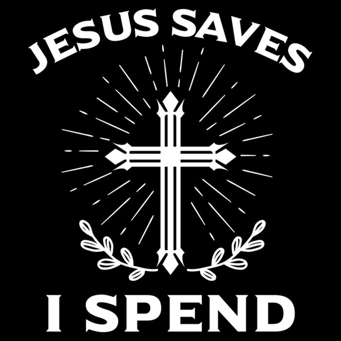 Jesus Saves I Spend 16 in Basic Backpack