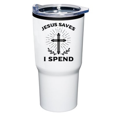 Jesus Saves I Spend Tumbler