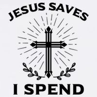 Jesus Saves I Spend Golf Towel