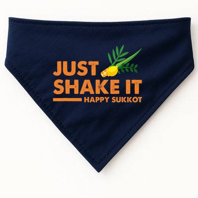 Just Shake It Happy Sukkot Festival Jewish Holiday Hebrew USA-Made Doggie Bandana