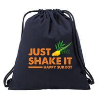 Just Shake It Happy Sukkot Festival Jewish Holiday Hebrew Drawstring Bag