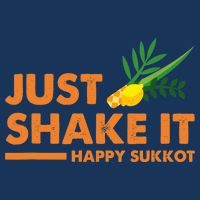 Just Shake It Happy Sukkot Festival Jewish Holiday Hebrew Drawstring Bag