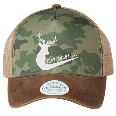 Just Shoot It Funny Deer Hunting Xmas HunterS Humor Legacy Tie Dye Trucker Hat