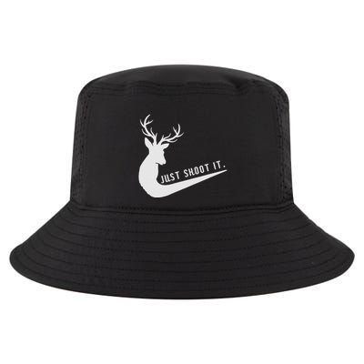 Just Shoot It Funny Deer Hunting Xmas HunterS Humor Cool Comfort Performance Bucket Hat