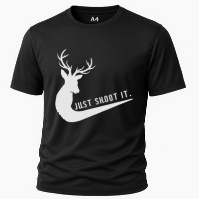 Just Shoot It Funny Deer Hunting Xmas HunterS Humor Performance Shirt