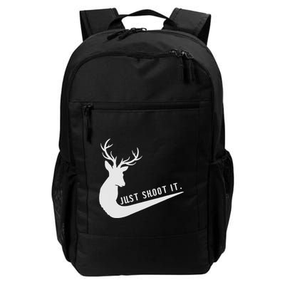 Just Shoot It Funny Deer Hunting Xmas HunterS Humor Backpack