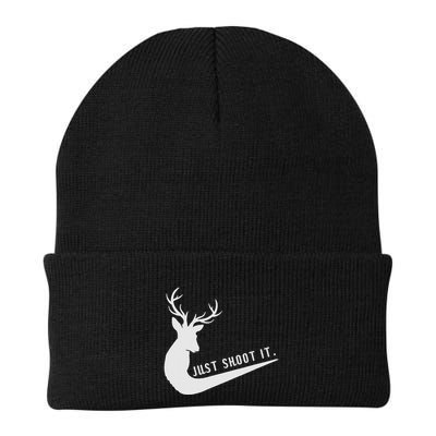 Just Shoot It Funny Deer Hunting Xmas HunterS Humor Beanie