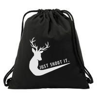 Just Shoot It Funny Deer Hunting Xmas HunterS Humor Drawstring Bag