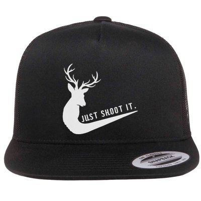 Just Shoot It Funny Deer Hunting Xmas HunterS Humor Flatbill Hat