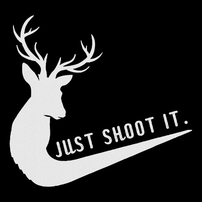 Just Shoot It Funny Deer Hunting Xmas HunterS Humor 16 in Basic Backpack